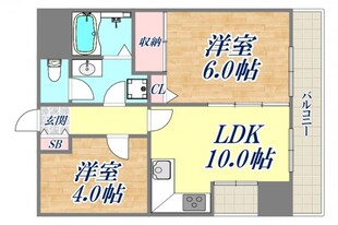 エクセルウィーン塚本の物件間取画像